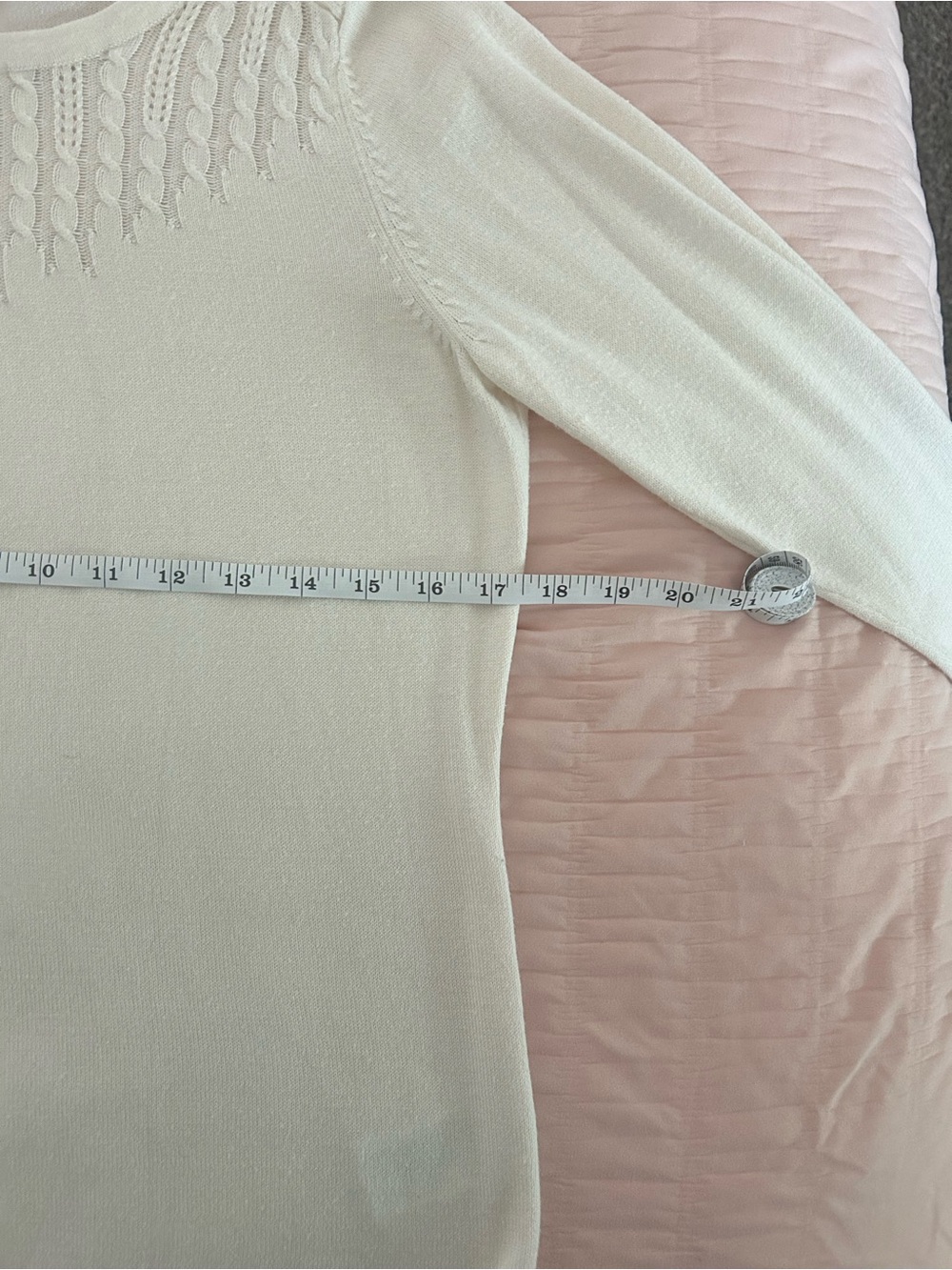 H&M Cream Cable-Knit Scoop Sweater - Picture 4 of 5